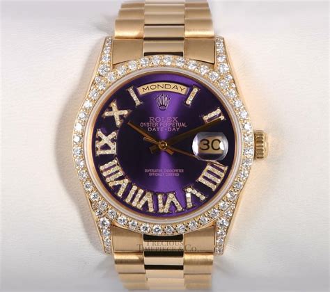 purple rolex women& 39|purple dial rolex day date.